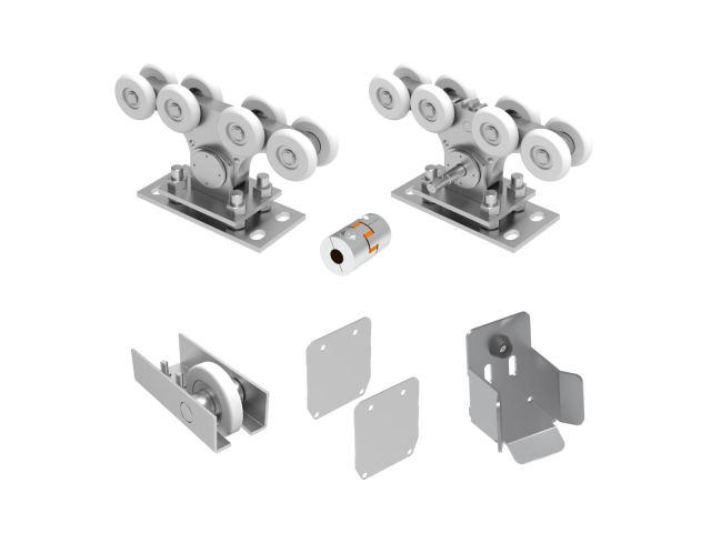 Sliding gate set -ECO, for profile AL 90x99mm